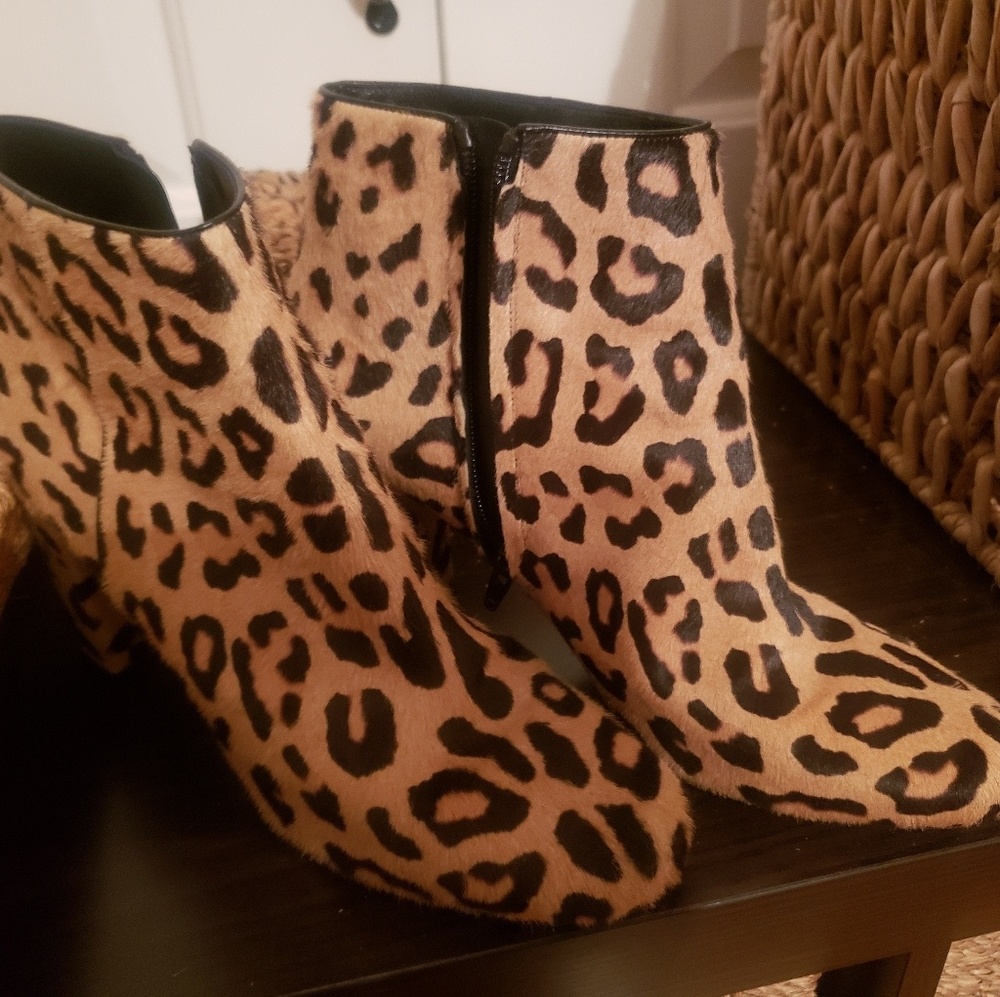 Saint Laurent (YSL) Leopard Boots